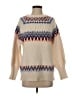 Aqua Chevron-herringbone Tan Pullover Sweater Size S - photo 1