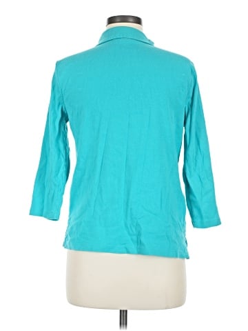 Appleseeds 3/4 Sleeve Button-Down Shirt (view 2)
