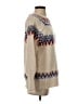 Aqua Chevron-herringbone Tan Pullover Sweater Size S - photo 4