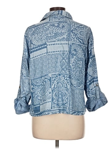 Hope & Harlow 3/4 Sleeve Button-Down Shirt (view 2)