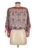 Max Studio 100% Polyester Red 3/4 Sleeve Blouse Size M - photo 2