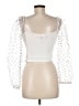 Zara Ivory Long Sleeve Top Size M - photo 2