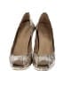 Stuart Weitzman 100% Leather Tweed Gold Heels Size 8 - photo 2