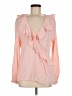 MAXSPORT Pink Long Sleeve Blouse Size M - photo 1