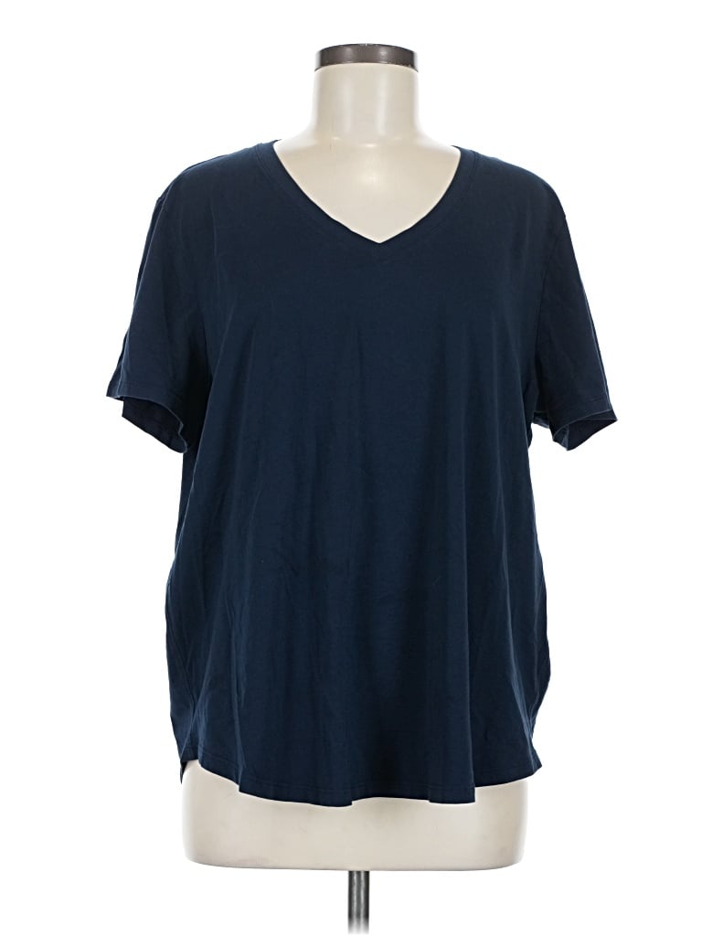 Pre-owned Lululemon Athletica Short Sleeve T-shirt In Blue