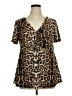 Wilde Brown Short Sleeve T-Shirt Size 1X - photo 1