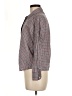 A.P.C. 100% Cotton Houndstooth Brown Long Sleeve Button-Down Shirt Size M - photo 5