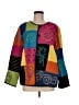 Perceptions Color Block Blue Pullover Sweater Size M - photo 1