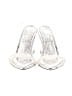 Good American White Sandals Size 7 - photo 2