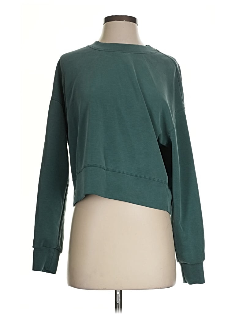 Pre-owned Lululemon Athletica Sweatshirt In Green