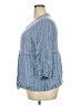 Fever 100% Rayon Blue 3/4 Sleeve Blouse Size XXL - photo 5