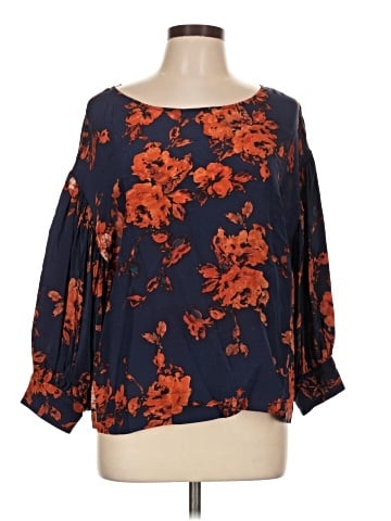 Odille 3/4 Sleeve Silk Top (view 1)