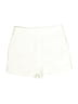 Express 100% Cotton Chevron-herringbone Ivory Shorts Size 6 - photo 2
