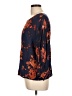 Odille 100% Silk Blue 3/4 Sleeve Silk Top Size 10 - photo 5