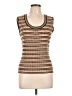 Industry Stripes Brown Sleeveless Top Size L - photo 1