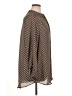 H&M 100% Polyester Polka Dots Brown Long Sleeve Blouse Size 14 - photo 4