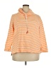 T by Talbots Stripes Orange Sweatshirt Size 3X (petite) - photo 1