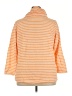 T by Talbots Stripes Orange Sweatshirt Size 3X (petite) - photo 2