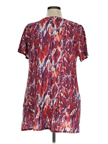 LOGO by Lori Goldstein Short Sleeve Blouse (view 2)