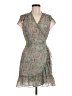 ALLSAINTS 100% Polyester Paisley Green Cocktail Dress Size 6 - photo 1
