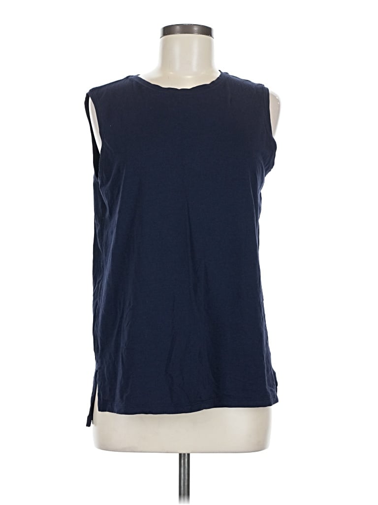 Pre-owned Lululemon Athletica Sleeveless T-shirt In Blue