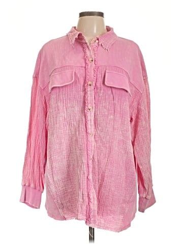 Sewn + Seen Long Sleeve Button-Down Shirt (view 1)