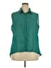 Assorted Brands 100% Polyester Teal Sleeveless Blouse Size 2X - photo 1