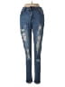Bamboo Hearts Blue Jeans Size 3 - 4 - photo 1