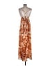 Lush Tropical Brown Casual Dress Size S - photo 2