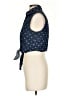 Forever 21 Blue Sleeveless Button-Down Shirt Size S - photo 5