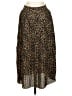 J.Crew 100% Polyester Animal Print Brown Casual Skirt Size 00 - photo 1