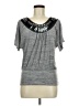 Iz Byer Gray Short Sleeve Top Size M - photo 1