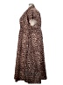 Torrid 100% Polyester Animal Print Brown Casual Dress Size 3X Plus (3) - photo 5