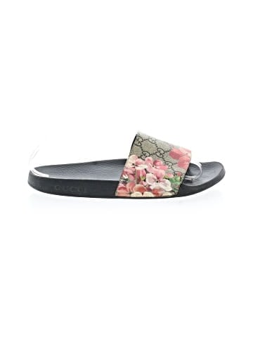 Gucci GG Coated Canvas Blooms pool Slide Sandals (view 1)