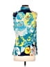 CAbi 100% Polyester Blue Sleeveless Blouse Size S - photo 2