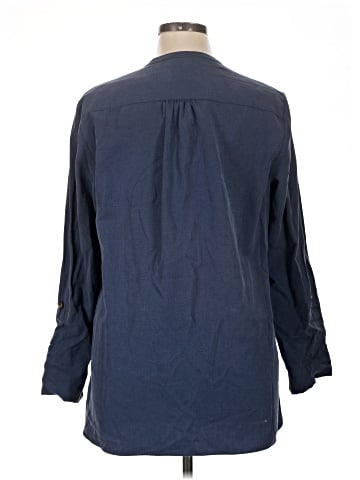 Anne Klein Long Sleeve Polo (view 2)