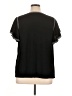 Max Studio Black Short Sleeve Top Size 1X - photo 2
