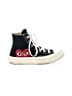 Comme des Garçons play x Converse Black Ivory Sneakers Size 7 - photo 1