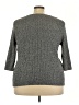 Karen Scott 100% Cotton Gray Pullover Sweater Size 3X - photo 2