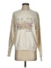 The Great. 100% Cotton Floral Ivory Sweatshirt Size XS (0) - photo 1