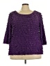 Notations Purple 3/4 Sleeve Blouse Size 3X - photo 1
