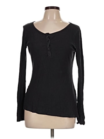 LACAUSA Long Sleeve Henley (view 1)