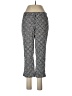 Laundry by Shelli Segal Houndstooth Silver Casual Pants Size 10 - photo 1