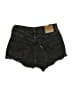 Levi's Hearts Black Denim Shorts Size 27 waist - photo 2