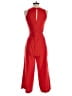 Banana Republic 100% Polyester Solid Red Jumpsuit Size 4 - photo 2