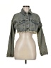 Fashion Nova 100% Cotton Green Denim Jacket Size M - photo 1