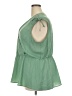 Lane Bryant 100% Polyester Green Sleeveless Blouse Size 22/24 - photo 5