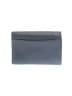 Coach 100% Leather Floral Solid Blue Gray Leather Wallet One size - photo 2