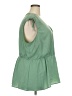 Lane Bryant 100% Polyester Green Sleeveless Blouse Size 22/24 - photo 4