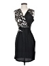 ALLSAINTS 100% Silk Graphic Black Cocktail Dress Size 2 - photo 1